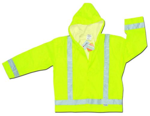 MCR Safety 500RJHM LIME GREEN RAIN JACKET MD