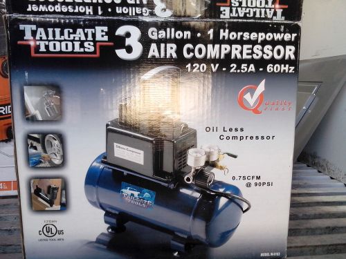 1 brand new tailgate tools 2 gallon air compressors