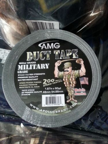 8 Rolls of AMG 200MPH MILITARY GRADE DUCT TAPE 1.87in x 60yd