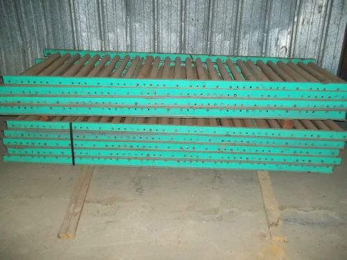 Lot of 9 Gavity Roller Conveyor Sections