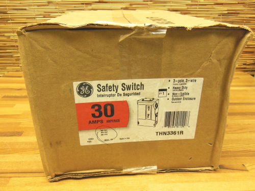 GE Safety Switch 30A 3 Pole 3 Wire Non-fusible THN3361r