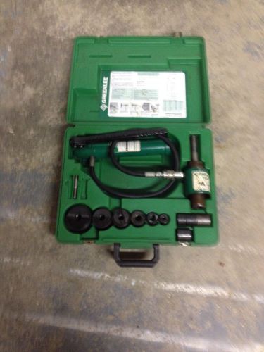 greenlee 1/2-2&#034; hydraulic knock out set