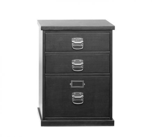Pottery barn black bedford 3-drawer file cabinet for sale