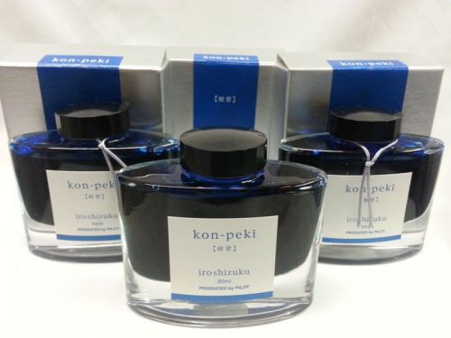 Kon-peki iroshizuku by pilot bottled ink for fountain pen 50ml for sale