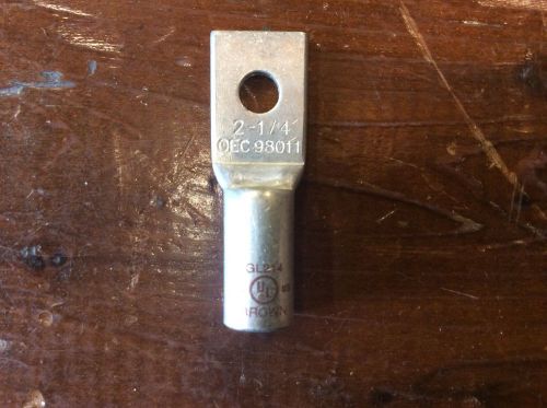 31 nsi gl214 #2 x 1/4 &#034; peep hole tinned copper lugs (one hole) for sale
