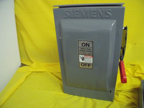 #1322 HF362R Siemens 60 AMP 240 Volt 3 Phase NO KO&#039;s front encl painted 3R