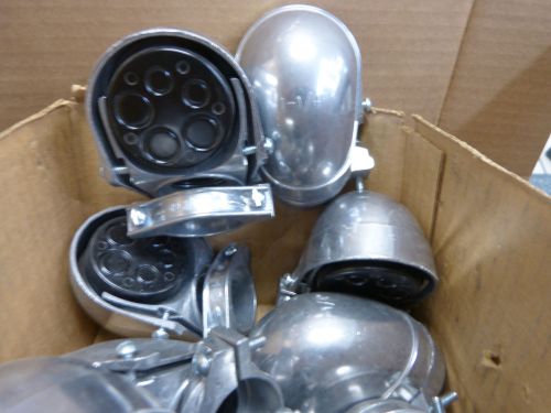 5 New 1.25&#034; Aluminum Service Entrance Cap Weather Head Hubbell Raco 2405