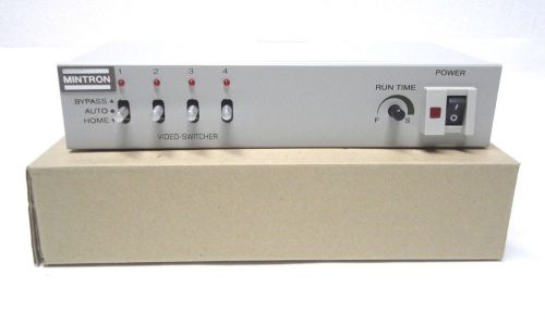 VIDEO SEQUENTIAL SWITCH, 4 CHAN , SWITCHER , MINTRON , ME-034  NEW