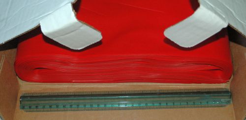50 VWR 11215-824 Autoclavable Polyethylene Red Biohazard Bags, 4 mil, 38&#034; x 48&#034;