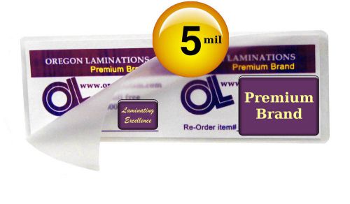 Memorial bookmark laminating pouches 3&#034; x 8-3/4&#034; 5 mil (pack of 50) hot for sale
