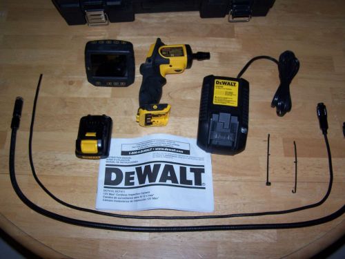 Dewalt 12V Max Cordless Inspection Camera Kit w/ 17mm &amp; 5mm Cables DCT410 Used