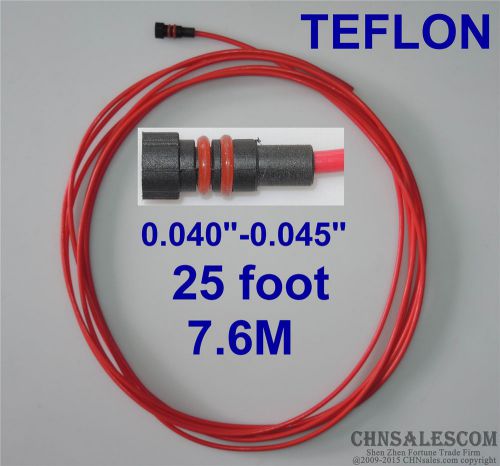 Miller teflon liner 25ft  mig welding guns wire size 0.040&#034;-0.045&#034; for sale