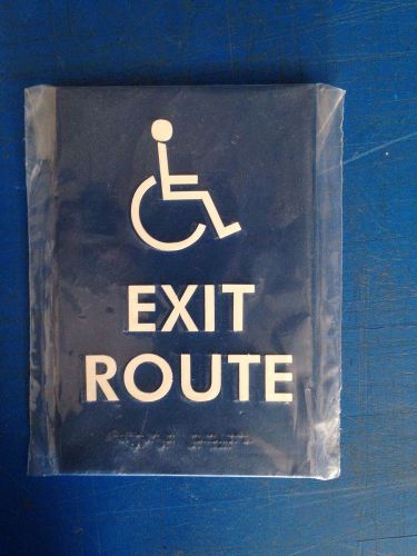 Braille Exit Route Sign