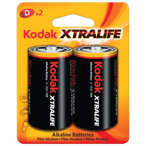 BRAND NEW - Kodak Kd-2 30830011 Xtralife(tm) Alkaline Batteries (d; 2 Pk)