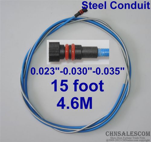 Miller steel conduit liner 15ft mig welding guns wire size 0.023&#034;-0.030&#034;-0.035&#034; for sale