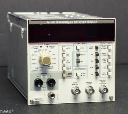 Tektronix aa5001 programmable distortion analyzer plug-in for sale