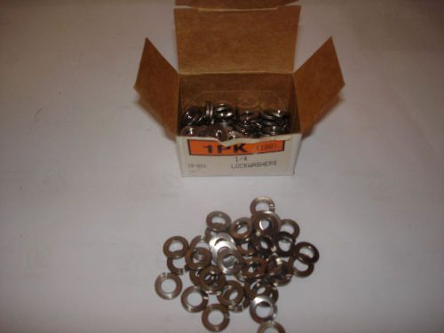 Lot of 100 - 18-8 Stainless Steel 1/4&#034; Lockwashers