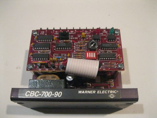 WARNER ELECTRIC CBC-700-90 OVEREXCITATION CLUTCH CONTROLLER, 120VAC INPUT,90VDC