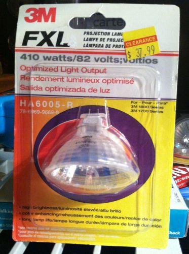 3M Projection lamp FXL 410 watts / 82 volts HA 6005-R new in box