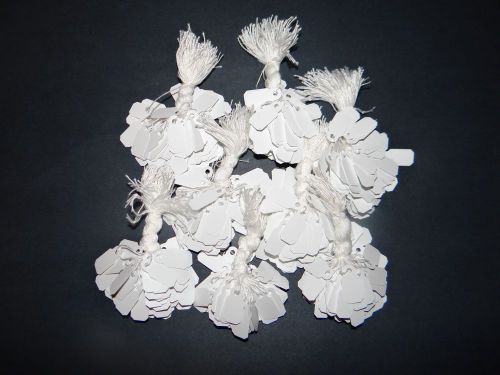 900 pcs White String Jewelry Label Price Tags 20x10mm