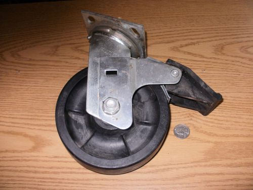 Faultless swivel caster wheel 6&#034; w/ brake, medium commercial grade, tool boxes for sale