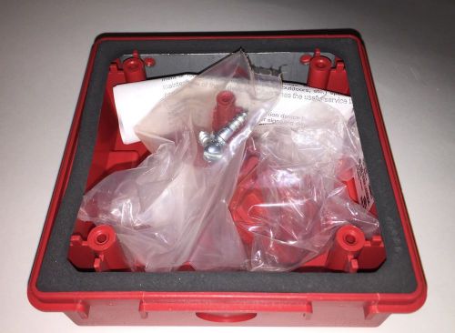 COOPER WHEELOCK SIEMENS WPSBB-R WEATHERPROOF BACK BOX RED 105817