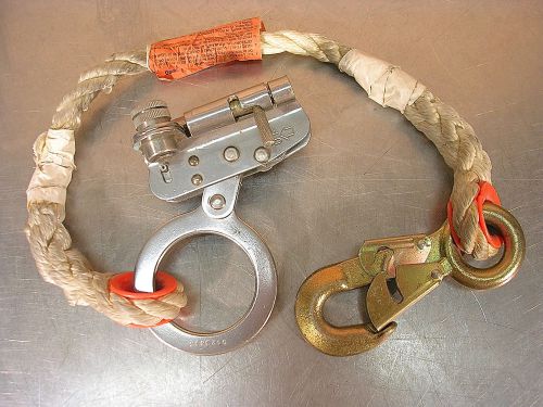 Buhrke / klein tools model no. 87406, automatic rope grab w/snap hook &amp; lanyard for sale