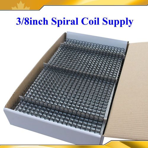 3/8inch 9.5mm 100sheets spiral coil supply for binder machine 51-60 pages note for sale