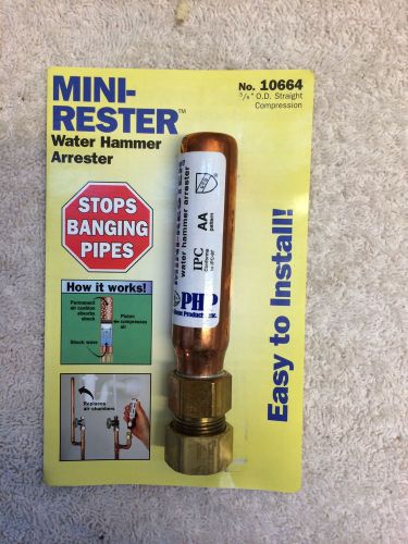 PHP Mini-Rester water hammer arrester 5/8&#034; straight compression