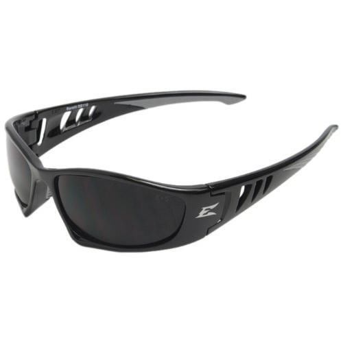 Edge Eyewear SB116 Baretti Safety Glasses, Black with Smoke Lens New