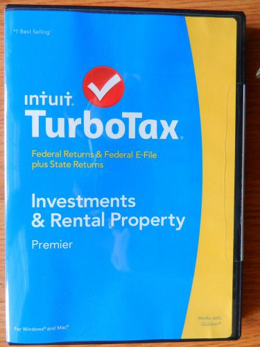 TURBOTAX  PREMIER INVESTMENTS AND RENTAL PROPERTY 2014 SOFTWARE