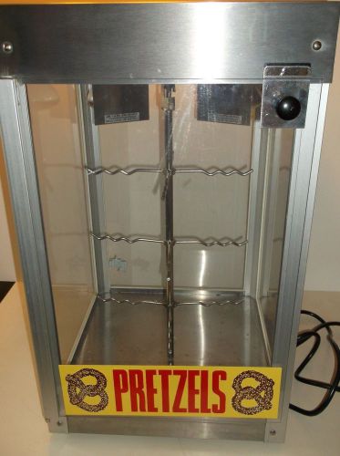 Pretzel Display Warming Case Merchandiser, Stainless &amp; Glass, TESTED, Star PD16