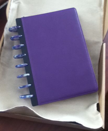 By Levenger - Circa LevTex Primaries Foldover Notebook  GRAPE - LOADED