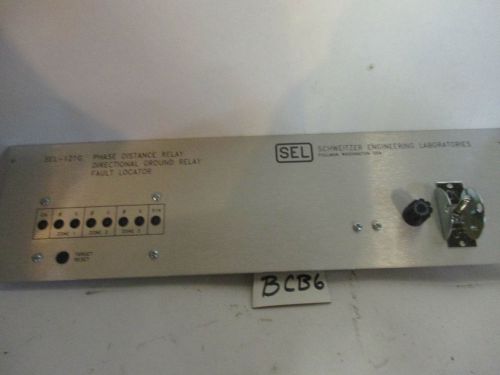SCHWEITZER SEL-121G RELAY AND FAULT LOCATOR  CONTROL PANEL NEW