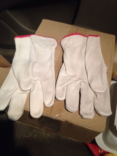 24 pairs  Small leather work gloves new in pack!