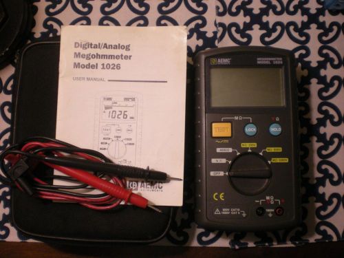 AEMC Digital/Analog Megohmmmeter Model 1026