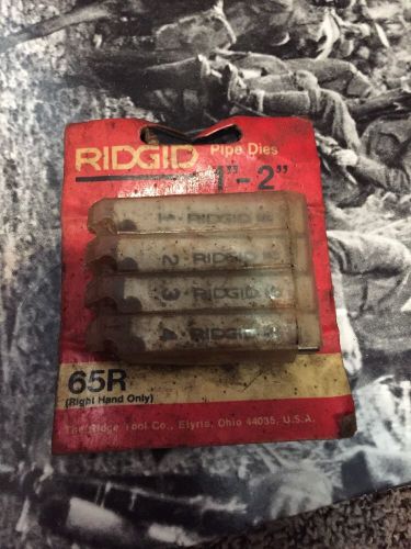 RIDGID 1&#034; - 2&#034; NPT PIPE THREADING DIES HIGH SPEED RH FOR 65-R THREADERS 38100
