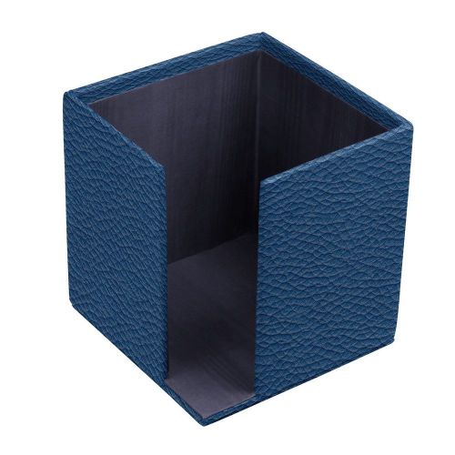 LUCRIN - Paper holder - Granulated Cow Leather - Royal Blue