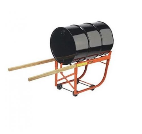 Deluxe drum cradle 4 wheel inside frame dual wood handle for sale