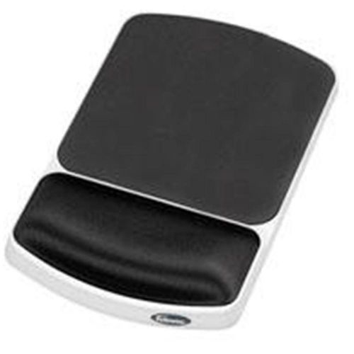 Fellowes gel wrist rest and mouse pad - graphite/platinum for sale