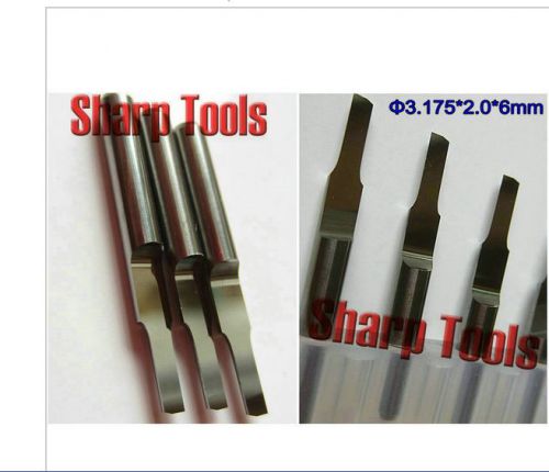 10pcs straight cutters cnc router bits pvc wood mdf abs acrylic  2.0mm 6mm for sale