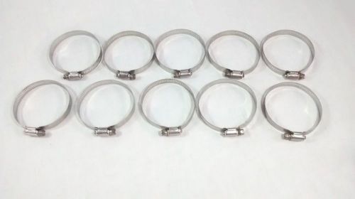 Lot of 10  318 Stainless Steel Boat Hose Clamps 1 5/16- 3 1/4 inch  34- 82 mm