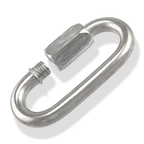 Jumbo 4&#034; x 1/2&#034; screw lock quick link zinc steel for sale