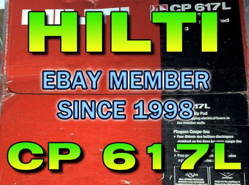 NEW Hilti Firestop Putty Pad CP 617L (Box of 20)
