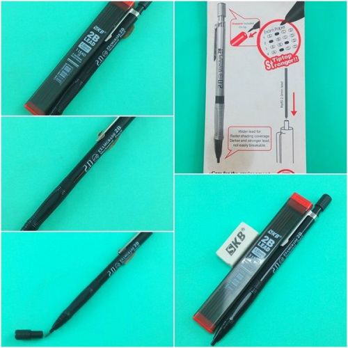 Set of 3 mechanical pencil 2b plus spare leads for business or student #03 for sale