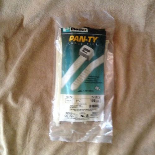 Panduit pan-ty cable ties, 100 pc, 7-3/8 inches in sealed bag. for sale