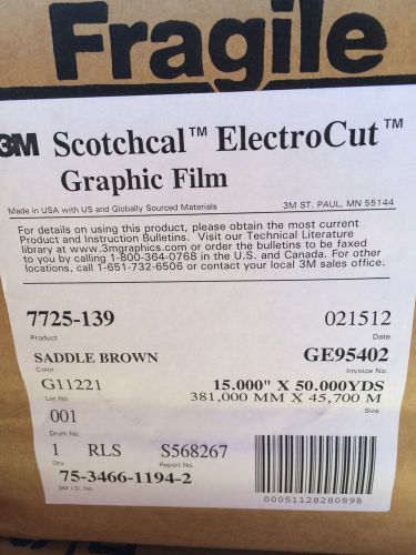 3M SCOTCHCAL ELECTROCUT GRAPHIC FILM - SADDLE BROWN - ****NEW****
