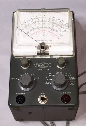 Vintage Heathkit VTVM Model  V 7A Vacuum Tube Ham Radio Test Equip Manual