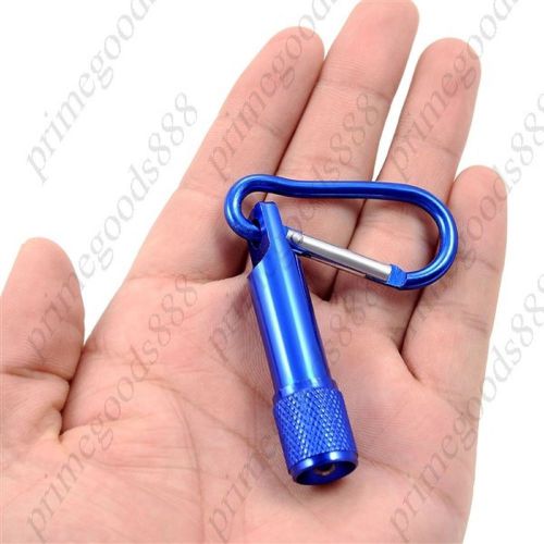 1 LED Flashlight Carabiner Mountaineering Buckle Torch Clip Keychain Camping