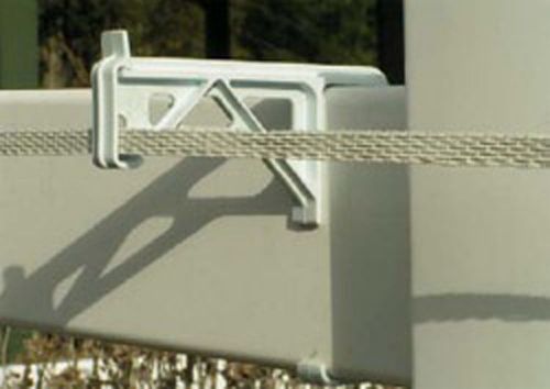 Vinyl fence insulator-white  25/pkg for sale